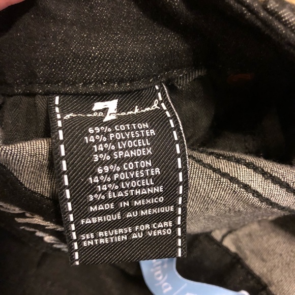 Black 7 For All Mankind Roxanne Ankle Jeans - Picture 7 of 7